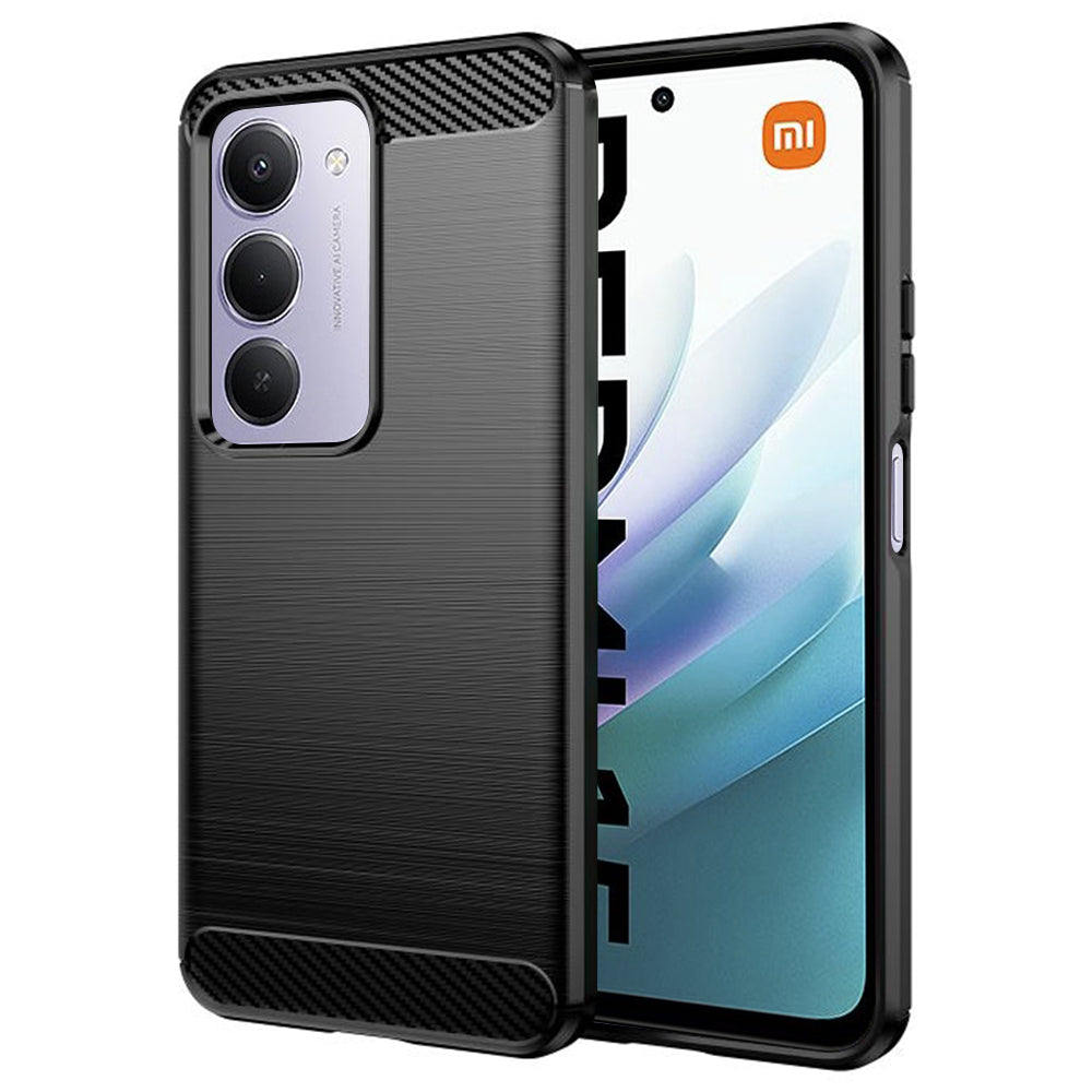 Custodia per Xiaomi Redmi 15 5G / 15 4G, Techsuit, Carbonio, Nera