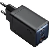 Caricabatterie Rete McDodo CH-0970 Gana Mini, 67W, 3A, 1 x USB-A - 2 x USB-C, Nero — 3
