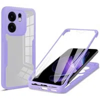Custodia per Oppo Reno13 FS 5G / Reno13 F 4G / Reno13 F, Techsuit, ColorVerse 360, Viola — 3