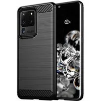 Custodia per Samsung Galaxy S20 Ultra 5G G988 / S20 Ultra G988, Techsuit, Carbonio, Nera — 3