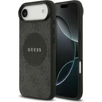 Custodia MagSafe per Apple iPhone 17 Air, Guess, 4G Circle Classic Logo, Nera — 3