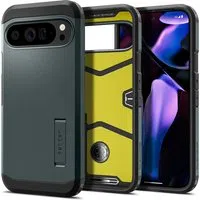 Custodia per Google Pixel 9 Pro XL, Spigen, Tough Armor, Verde ACS07728 — 3