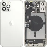 Cover Batteria Apple iPhone 12 Pro Max, Con Scocca Centrale, Parti Complete, Argento, Swap Premium — 3