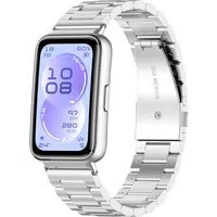 Cinturino Techsuit W010 per Huawei Band 11 / 11 Pro, Argento — 3