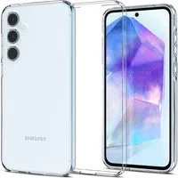 Custodia per Samsung Galaxy A55 5G A556, Spigen, Liquid Crystal, Trasparente ACS07537 — 3