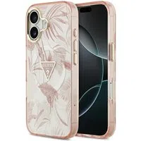 Custodia MagSafe per Apple iPhone 17, Guess, Jungle Tonal Triangle, Rosa — 3