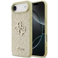 Custodia per Apple iPhone 17 Air, Guess, Fixed Glitter Big 4G, Dorata — 3