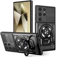 Custodia per Samsung Galaxy S24 Ultra S928, Techsuit, RuggedCam, Nera — 3