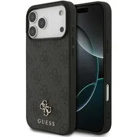 Custodia MagSafe per Apple iPhone 17 Pro Max, Guess, 4G Small and Classic Logo, Nera — 3