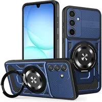 Custodia per Samsung Galaxy A37 5G, Techsuit, RuggedCam, Blu — 3