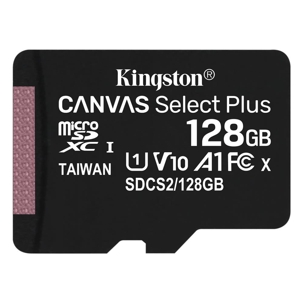 Scheda di memoria microSDXC Kingston Canvas Select Plus Android A1, 128Gb, Classe 10 / UHS-1 U1 SDCS2/128GBSP — 1