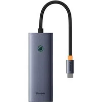 Hub USB-C Baseus UltraJoy, 3 x USB-A 3.0 - 1 x RJ45, Grigio B0005280A813-00 — 3