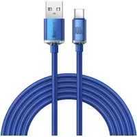 Cavo dati e ricarica da USB-A a USB-C Baseus Crystal Shine Series, 100W, 2m, blu CAJY000503 — 3