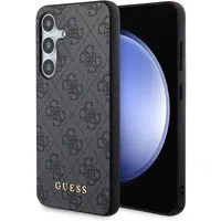 Custodia per Samsung Galaxy S24+ S926, Guess, 4G Metal Gold Logo, Nera — 3