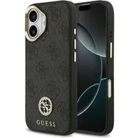Custodia MagSafe per Apple iPhone 17, Guess, 4G Strass Logo, Nera — 3