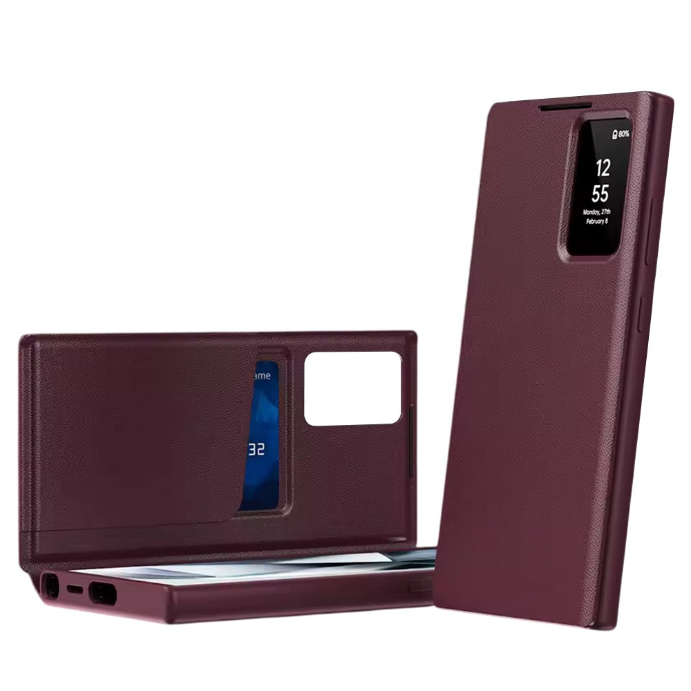 Techsuit Custodia per Samsung Galaxy S26 Ultra S948, Techsuit, SmartView, Rossa
