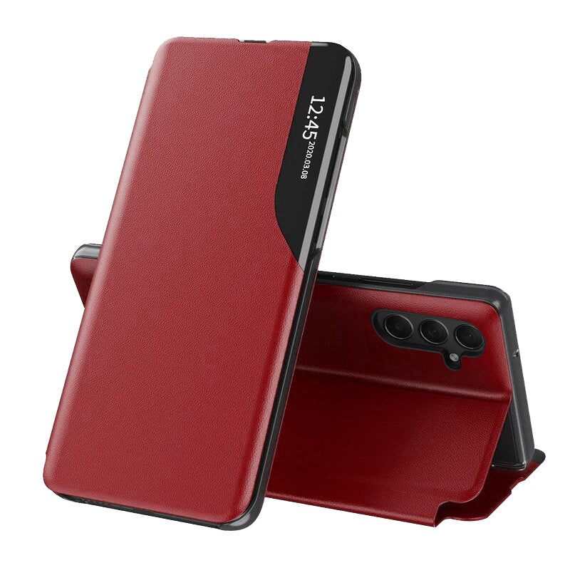 Techsuit Custodia per Samsung Galaxy S24 S921, Techsuit, eFold, Rossa