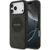 Custodia MagSafe per Apple iPhone 17 Pro Max, Guess, 4G Circle Classic Logo, Nera — 3