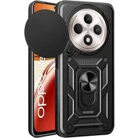 Custodia per Oppo Reno12 FS 5G / Reno12 FS 4G / Reno12 F 4G / Reno12 F, Techsuit, CamShield, Nera — 3