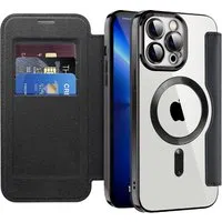 Custodia MagSafe per Apple iPhone 13 Pro Max, Techsuit, SmartMag Book, Nera — 3