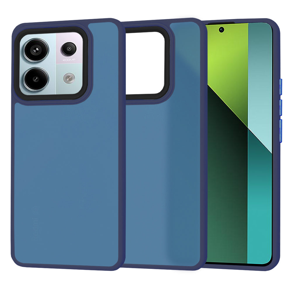 Custodia per Xiaomi Poco X6 / Note 13 Pro 5G, Techsuit, HaloFrost, Blu scuro