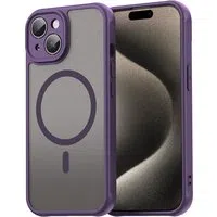 Custodia MagSafe per Apple iPhone 15, Techsuit, HaloFrost II, Viola — 3