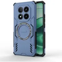 Custodia MagSafe per Xiaomi Poco X7 / Redmi Note 14 Pro 5G, Techsuit, ArmorMag, Blu — 3