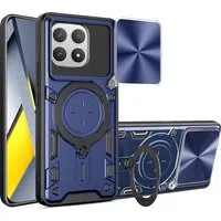 Custodia per Xiaomi Poco F8 Pro, Techsuit, CamGuard Pro, Blu — 3