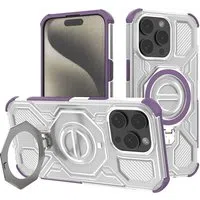 Custodia per Apple iPhone 15 Pro Max, Techsuit, Carbon Shield Pro, Viola — 3