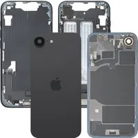Copertura Batteria Apple iPhone 16e, Con Scocca Centrale, Parti Complete, Nero, Swap Premium — 3