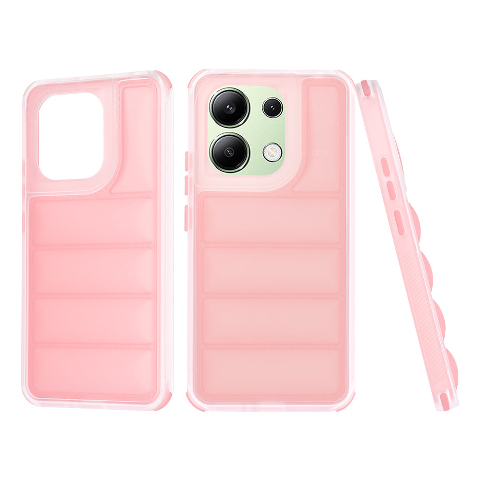 Custodia per Xiaomi Redmi Note 13 4G, Techsuit, Wave Shield, Rosa