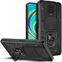 Custodia per Xiaomi Redmi Note 9S / Note 9 Pro / Note 9 Pro Max, Techsuit, CamShield, Nera — 3