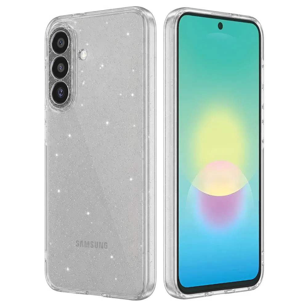 Custodia per Samsung Galaxy A27 5G, Techsuit, SparkleSkin, Trasparente — 2