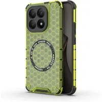 Custodia MagSafe per Xiaomi 15T, Techsuit, HoneyComb Shield, Verde — 3