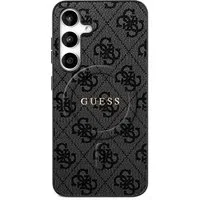 Custodia MagSafe per Samsung Galaxy S25 FE, Guess, 4G Ring Classic Logo, Nera — 3