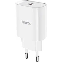 Caricatore da rete HOCO N14, 20W, 3A, 1 x USB-C, Bianco — 3