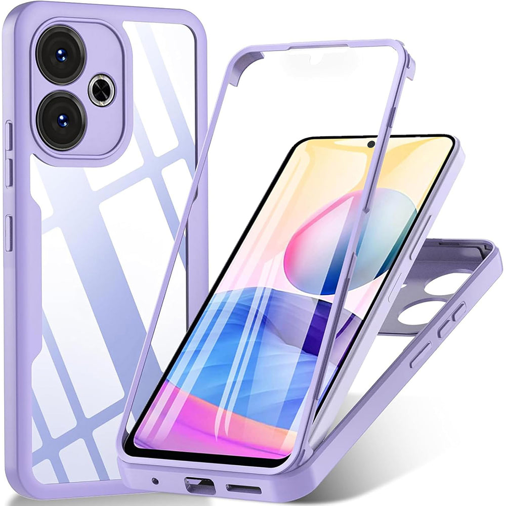Custodia per Xiaomi Poco M6 4G / Redmi 13, Techsuit, ColorVerse 360, Viola