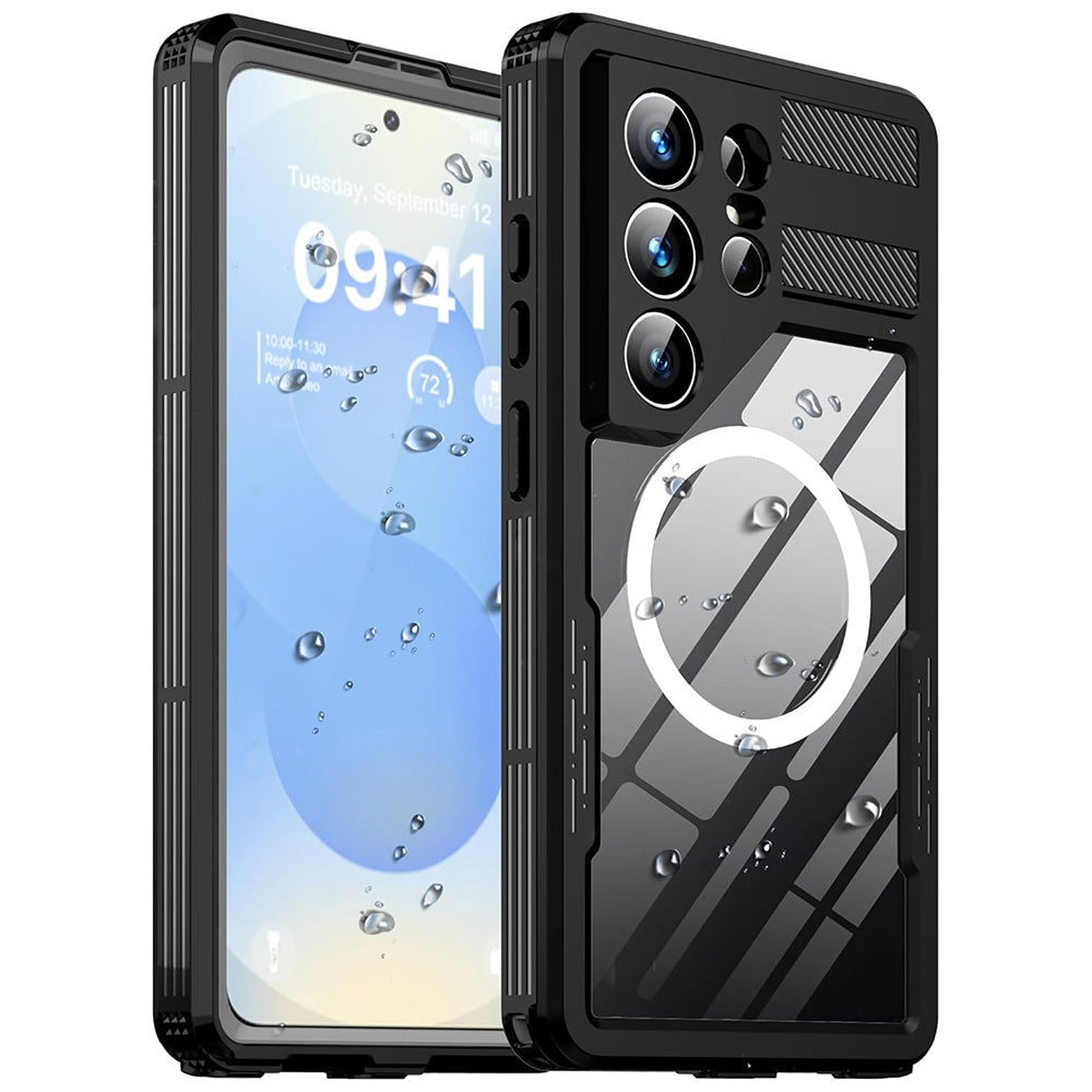 Custodia Waterproof per Samsung Galaxy S26 Ultra S948, ShellBox, Nera