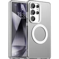 Custodia MagSafe per Samsung Galaxy S25 Ultra S938, Techsuit, CandyCase, Bianca — 3