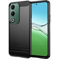 Custodia per Oppo A5 4G, Techsuit, Carbonio, Nera — 3