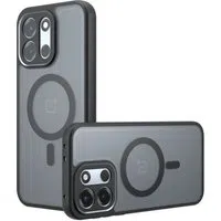 Custodia MagSafe per OnePlus Nord 6, Techsuit, PureFrost, Nero Satinato — 3