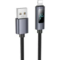 Cavo Dati e Ricarica USB-A - Lightning HOCO Display X112, 18W, 1m, Nero — 3