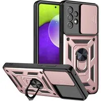 Custodia per Samsung Galaxy A52s 5G A528 / A52 5G A526 / A52 A525, Techsuit, CamShield, Rosa — 3