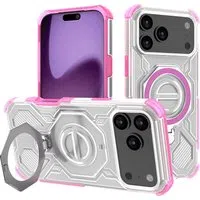 Custodia per Apple iPhone 17 Pro Max, Techsuit, Carbon Shield Pro, Rosa — 3