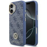 Custodia per Apple iPhone 17, Guess, 4G Strass Logo, Blu — 3