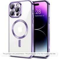 Custodia MagSafe per Apple iPhone 17 Air, Techsuit, Luxury Crystal, Lilla Chiaro — 3