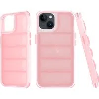 Custodia per Apple iPhone 14, Techsuit, Wave Shield, Rosa — 3