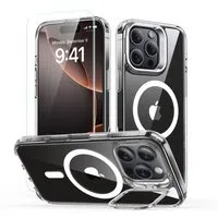 Custodia MagSafe per Apple iPhone 16 Pro Max, ESR, Classic Hybrid Kickstand con Protezione Schermo, Trasparente — 3