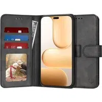 Custodia per Honor 600 Lite, Techsuit, Diary Book, Nera — 3
