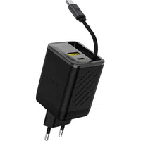 Caricabatterie Rete con Cavo USB-C Dudao A67EU, 67W, 3.35A, 1 x USB-A - 1 x USB-C, Nero — 3